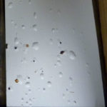 Cloquage dans une couche de peinture 