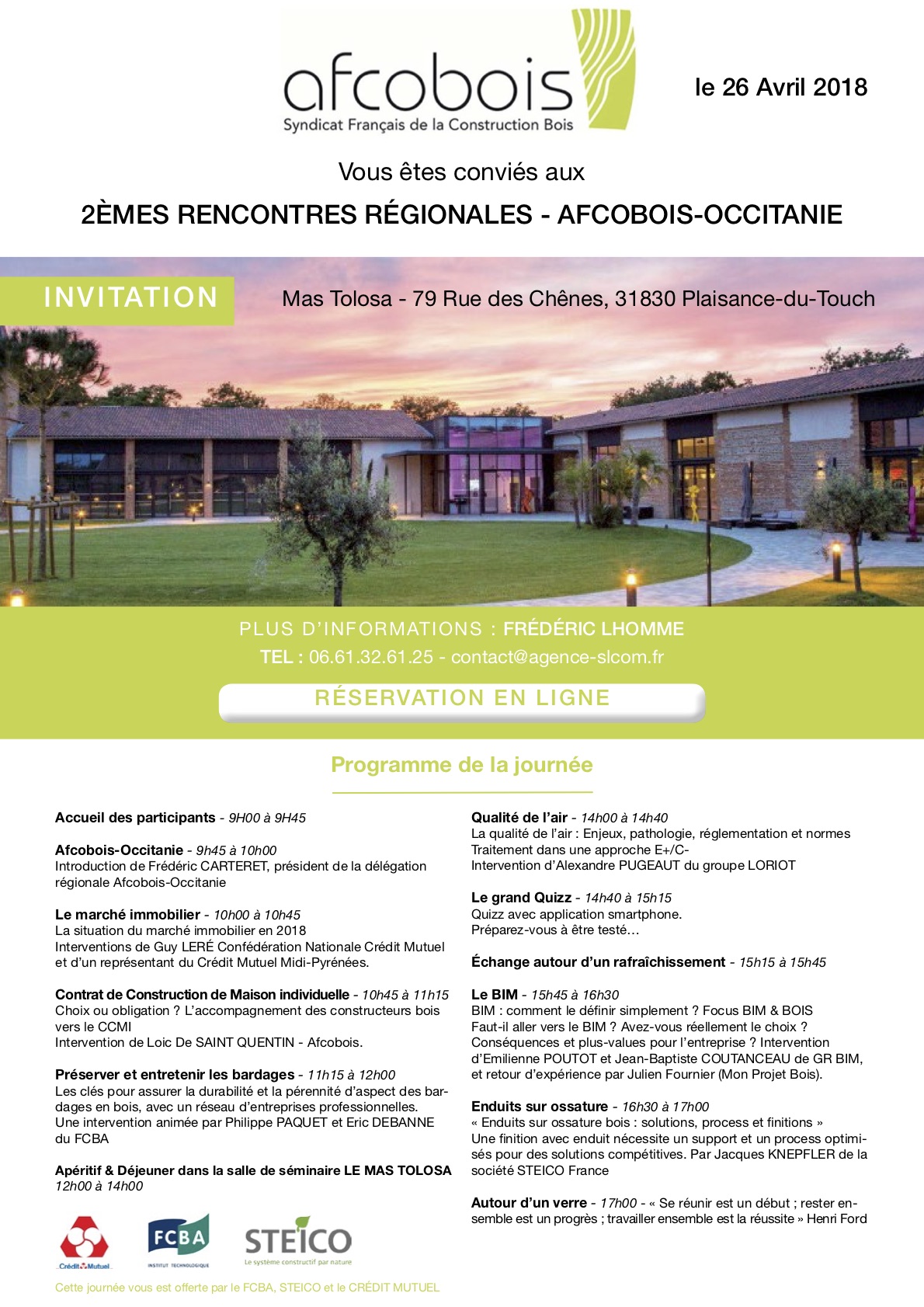 Invitation pour la 2èmes rencontres régionales Afcobois