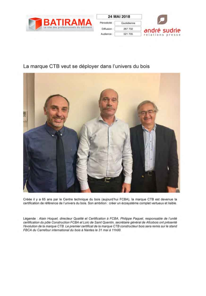 Présentation de la marque CTB par Batirama