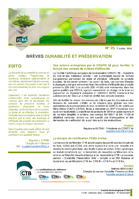Brève sur la durabilité du bois et la préservation
